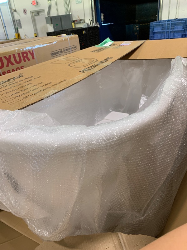 Photo 1 of *****ONLY BATHTUB****** ****NO GOLDEN PARTS*****  WOODBRIDGE 59" Freestanding White Acylic Soaking Bathtub , BTA1514-BG