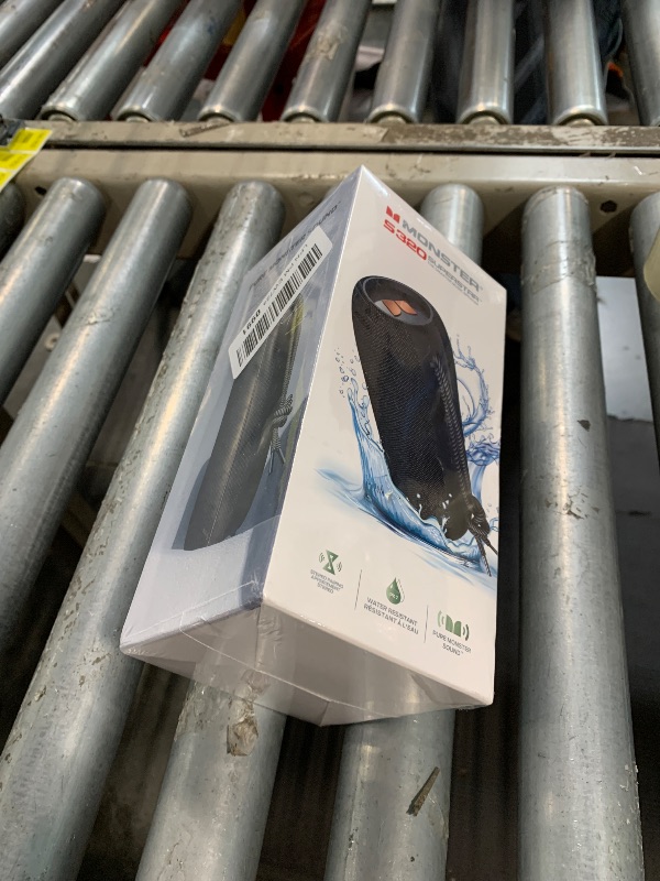 Photo 1 of ***SEALED***** Monster S320 Bluetooth Speaker, 40W True Wireless,360° Stereo Sound Effect,IPX7 Waterproof, 32 Hour Playing Time,Suitable for Outdoor Portable Speaker (Black).