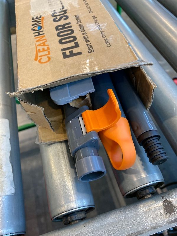 Photo 1 of *MISSING PARTS UNKNOWN*
CLEANHOME Rubber Floor Squeegee for Concrete Floor, Tile Floor, Metal Aluminium Heavy Duty Garage Shower Floor Squeegee Broom for Removing Water, Commercial Scrubber Mop with Extendable Long Handle