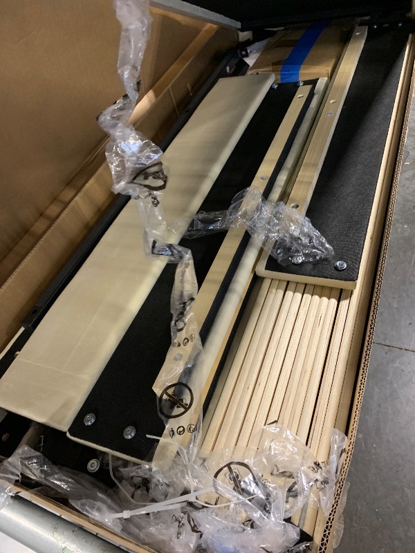 Photo 1 of ***MISSING PARTS***** VECELO Full Size Bed Frame with Upholstered Headboard, Velvet Platform Bedframe Mattress Foundation, Strong Wood Slat Support, No Box Spring Needed,Velvet Beige