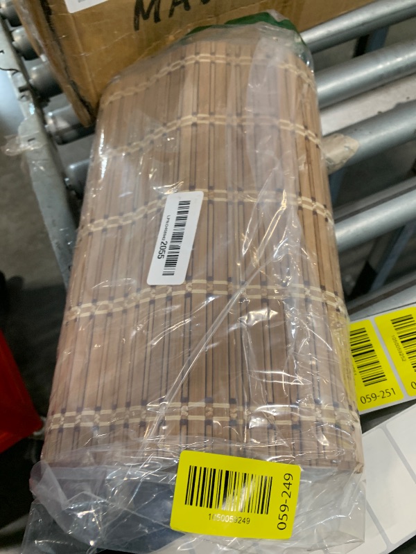 Photo 1 of **NEED TO BE CLEANED** NETEHA Natural Bamboo Placemat-12 Pack- Set of Wooden Square Placemats, Suitable for Non-Slip and Resistant Bamboo Table Placemats in Restaurants and Kitchen