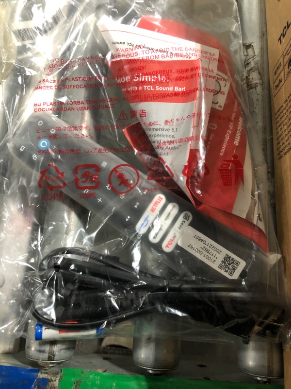 Photo 1 of ************Power on - not tested**************TCL 55-Inch Class Q65 QLED 4K Smart TV with Fire TV (55Q651F, 2024 Model), Dolby Vision, HDR PRO+, Dolby Atmos, Alexa Built-in with Voice Remote, Apple AirPlay 2 Compatibility, Streaming Television **********