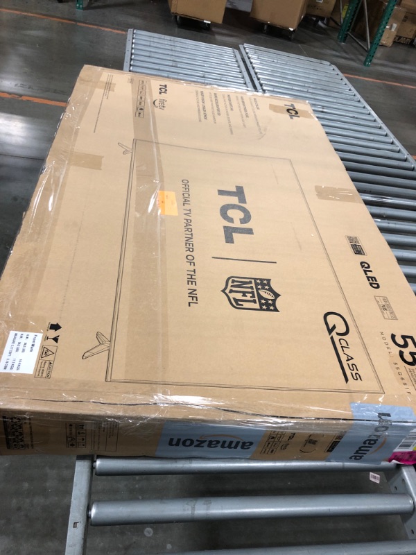 Photo 1 of ************Power on - not tested**************TCL 55-Inch Class Q65 QLED 4K Smart TV with Fire TV (55Q651F, 2024 Model), Dolby Vision, HDR PRO+, Dolby Atmos, Alexa Built-in with Voice Remote, Apple AirPlay 2 Compatibility, Streaming Television **********