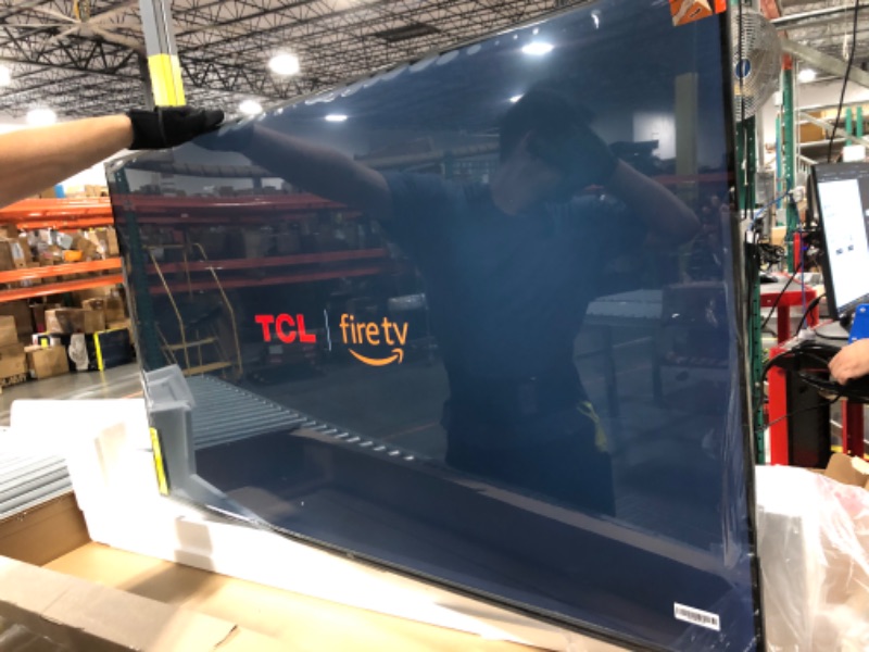 Photo 1 of ************Power on - not tested**************TCL 55-Inch Class Q65 QLED 4K Smart TV with Fire TV (55Q651F, 2024 Model), Dolby Vision, HDR PRO+, Dolby Atmos, Alexa Built-in with Voice Remote, Apple AirPlay 2 Compatibility, Streaming Television **********