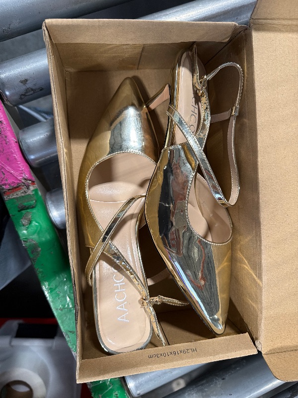 Photo 1 of ****REFERENCE PICTURE*****Aachcol Womens Pointed Toe Slingback Heels Slip-on High Heel Pumps Party Dress Shoes 3.2 Inches Heels
