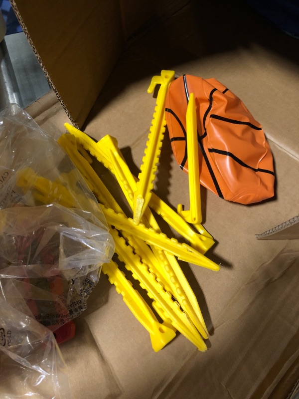 Photo 1 of *****TURNS ON PERFECTLY****** WELLFUNTIME Inflatable Jumping Castle with Large Climbing Wall, 267 x 138 x 118 Inch Bounce House with Air Blower, Dual Target and Basketball Rock