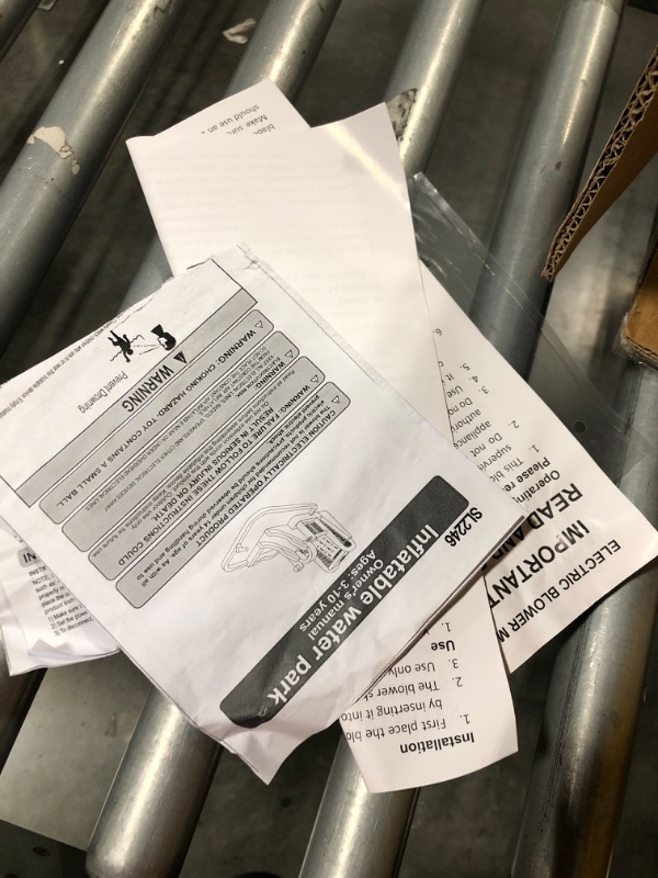 Photo 1 of *****TURNS ON PERFECTLY****** WELLFUNTIME Inflatable Jumping Castle with Large Climbing Wall, 267 x 138 x 118 Inch Bounce House with Air Blower, Dual Target and Basketball Rock