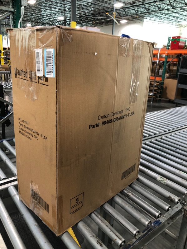 Photo 1 of ******IT WORKS WELL****** Haunted Hill Farm Life-Size 2.9-Ft Animatronic Gravely Granny by Tekky Halloween Decoration with Motion-Activated Sounds