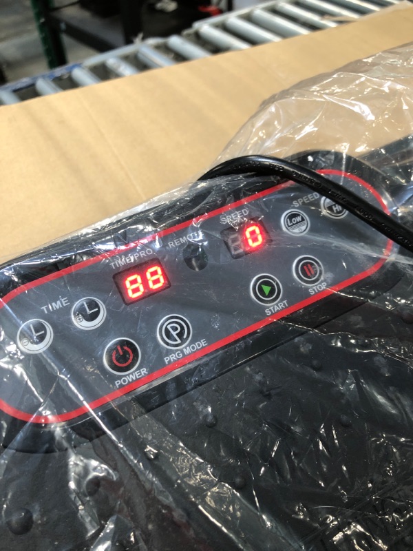 Photo 1 of *******IT TURNS ON PERFECTLY****** LifePro Vibration Plate Exercise Machine - Whole Body Workout Vibration Fitness Platform w/ Loop Bands - Home Training Equipment for Weight Loss & Toning (Black)