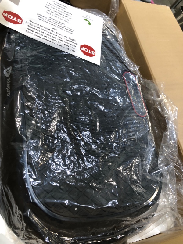 Photo 1 of *******IT TURNS ON PERFECTLY****** LifePro Vibration Plate Exercise Machine - Whole Body Workout Vibration Fitness Platform w/ Loop Bands - Home Training Equipment for Weight Loss & Toning (Black)