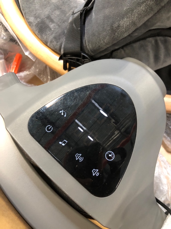 Photo 1 of ******IT TURNS ON PERFECTLY*****Baby Swings for Infants, Fasonbaby Bluetooth Infant Swing with Music Speaker with 3 Seat Positions, 5 Speeds and Remote Control - Portable Baby Swing for Indoor and Outdoor (Black)