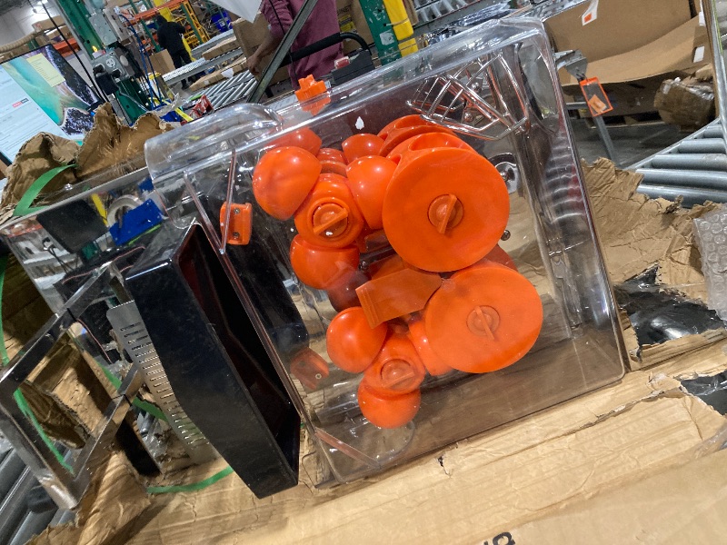 Photo 1 of *****It won't turn on***** Garvee Commercial Juicer Machine, 110V Automatic Feeding Juice Extractor, 120W Orange Squeezer for 20-30 per Minute, with Pull-Out Filter Box SUS 304 Tank PP Cover and Two Peel Collecting Buckets