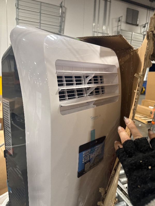 Photo 1 of ********It turns on perfectly.******** SereneLife Small Air Conditioner Portable 12,000 BTU with Built-in Dehumidifier - Portable AC unit for rooms up to 550 sq ft - Remote Control, Window Mount Exhaust Kit