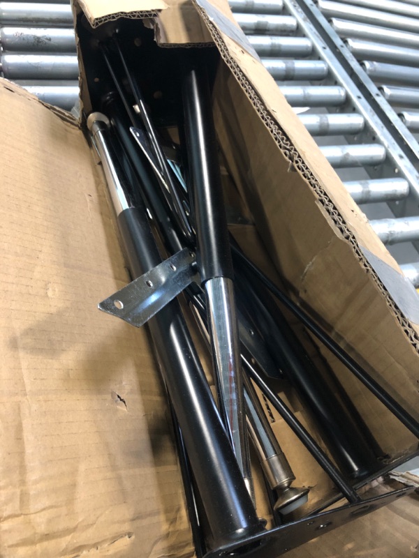 Photo 1 of *****SIMILAR**** (QTY 4) Tapered Metal Table Leg 20" XU-LEG-LONG-GG Black / Chrome Adjustable