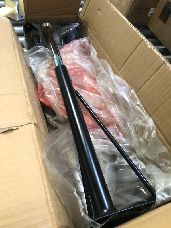 Photo 1 of *****SIMILAR**** (QTY 4) Tapered Metal Table Leg 20" XU-LEG-LONG-GG Black / Chrome Adjustable