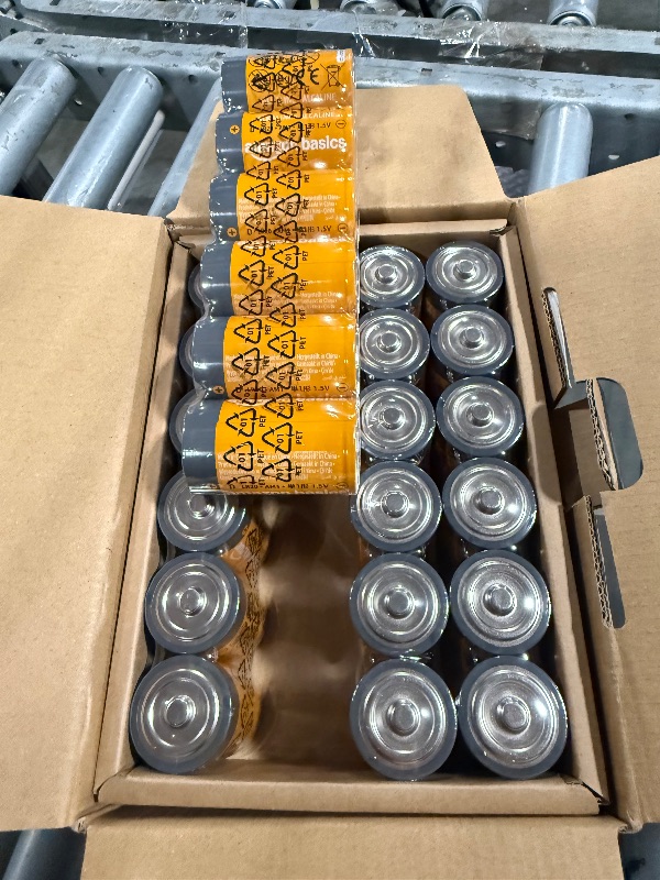 Photo 1 of *Factory Sealed*
Amazon Basics 24-Pack D Cell Alkaline All-Purpose Batteries, 1.5 Volt, 5-Year Shelf Life