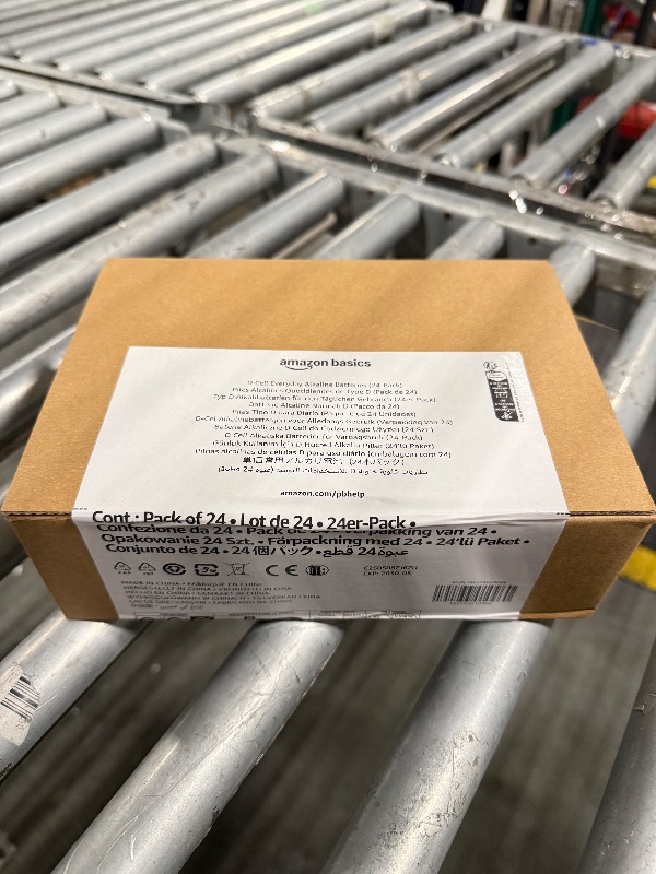 Photo 1 of *Factory Sealed*
Amazon Basics 24-Pack D Cell Alkaline All-Purpose Batteries, 1.5 Volt, 5-Year Shelf Life