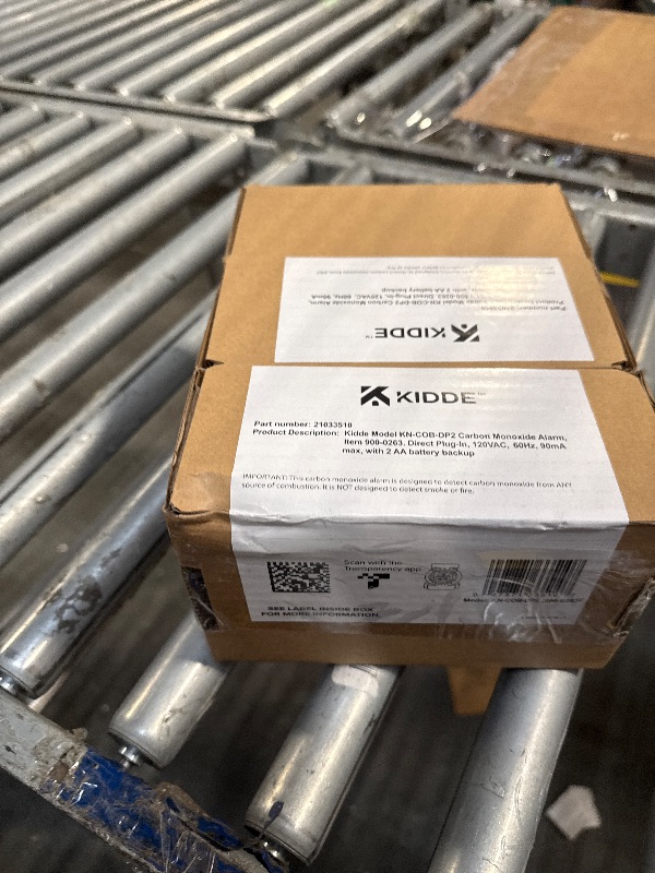 Photo 1 of ** 3 pack**Kidde Carbon Monoxide Detector, Plug in Wall with AA Battery Backup, Test-Hush Button