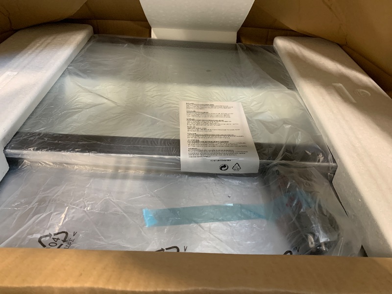 Photo 1 of KoolMore AMZ1-GCDF-4P 31 in. Countertop Ice Cream Display case with 4 Pans and Glass Sneeze Guard in Stainless-Steel