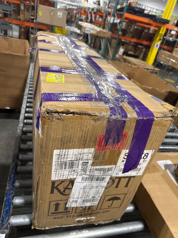 Photo 1 of *** SIMILAR IMAGE UNKNOWN SIZE OR MODEL COLOR GREY**ChooChoo Farmhouse Console Table with Drawers, Narrow Wood Accent Sofa Table Entryway Table with Storage Shelf for Entryway, Front Hall, Hallway, Living Room, Antique White & Brown