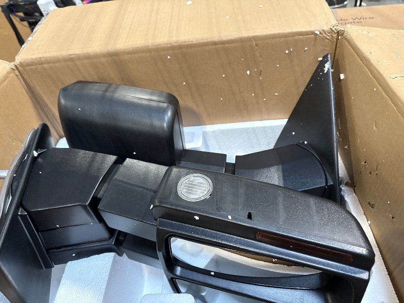 Photo 1 of ** SIMILAR IMAGE UNKNOWN SIZE OR MODEL***Trail Ridge Towing Mirror Set Power Heated Manual Folding Textured Puddle Light 2 Piece Compatible with 2003-2014 Ford Expedition