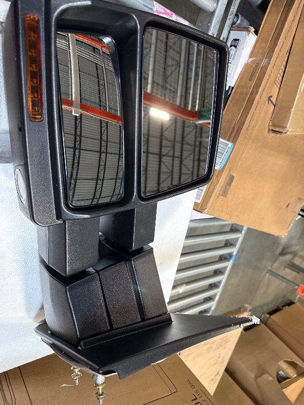 Photo 1 of ** SIMILAR IMAGE UNKNOWN SIZE OR MODEL***Trail Ridge Towing Mirror Set Power Heated Manual Folding Textured Puddle Light 2 Piece Compatible with 2003-2014 Ford Expedition