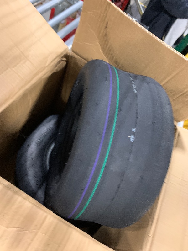 Photo 1 of (2 Pack) MAXROLLORS 13x6.50-6 Lawn Mower Tires Tubeless, Replacement 13x6.5-6 Zero Turn Tires Garden Riding Tractor Lawnmower Tires Smooth, 4 Ply, 480 lbs Capacity