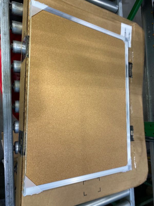 Photo 1 of ***MISSING PIECE*** VIZ-PRO Cork Bulletin Board/Foldable Noticeboard, 36 X 24 Inches, Silver Aluminium Frame