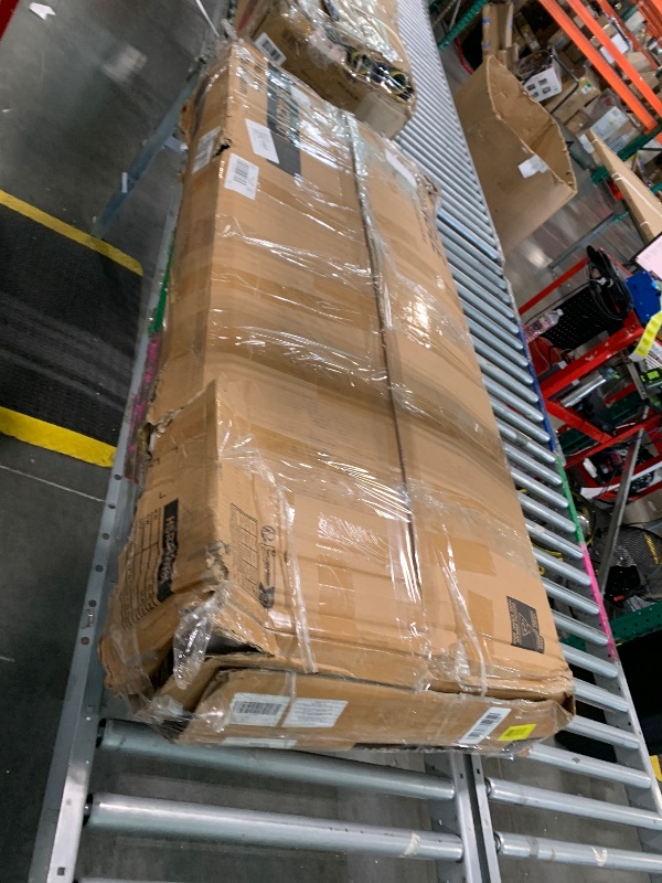 Photo 2 of VASAGLE Hall Tree with Bench and Shoe Storage, Coat Rack with Shoe Bench, Entryway Furniture, 6 Tri-Hooks, Sliding Door, Farmfouse Style, Space Saving, Rustic White and Honey Brown UHSR442W01