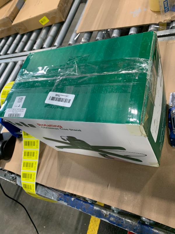 Photo 1 of (2025 Upgrade) Rotating Christmas Tree Stand with Remote Control, Stable 360 Revolving Tree Base Stand, Up to 7.5ft 90lb. Adjustable Christmas Tree Holder for Xmas Tree, Artificial Tree (Green)