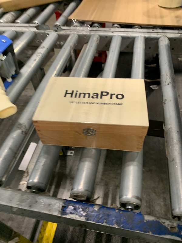 Photo 1 of ***BROKEN LATCH ON LID *** HimaPro Letter and Number Stamp Set 36pcs 40Cr Alloy Steel Metal Stamp Number & Letter Punch Set in a Wooden case (3mm 1/8 Inch)