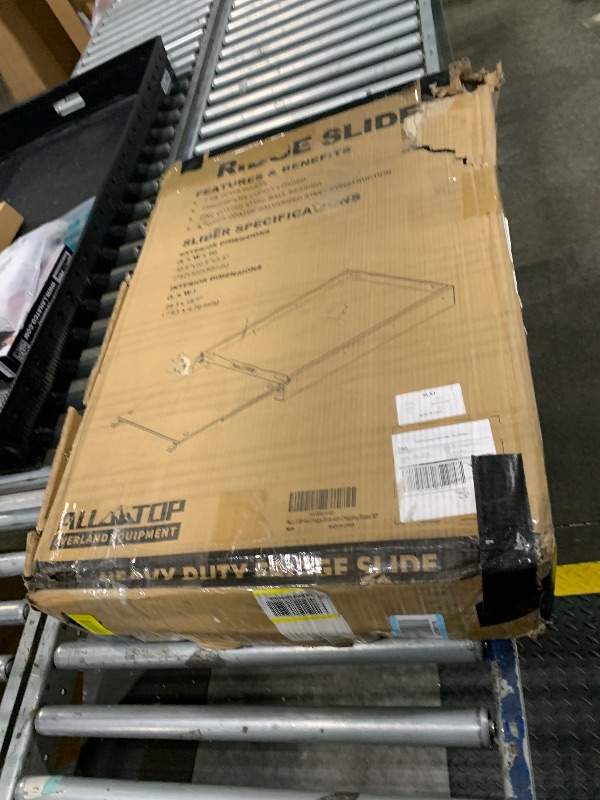 Photo 1 of ALL-TOP Fridge Slide with Chopping Board, Inner 29.3 x 18.7in, Vehicle Refrigerator Slider with 4 Buckle Straps, Max 287 LBS, 3rd Gen