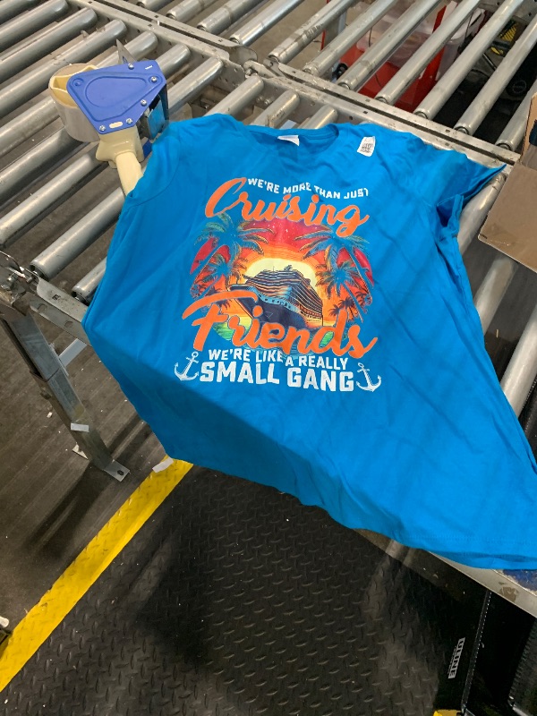 Photo 1 of *** STOCK PHOTO SIMILAR NOT EXACT **** We're More Than Just Cruising Friends - Cruise Ship Cruiser T-Shirt BLUE XL
