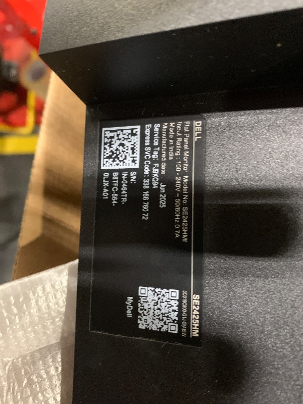 Photo 1 of ** screen dirty needs to be wiped ** Dell 24 Monitor - SE2425HM - 23.8-inch Full HD (1920x1080) 16:9 100Hz Display, IPS Panel, 16.70 Million Colors, Anti-Glare, 1 HDMI / 1 VGA Port, TÜV Rheinland 3-Star*, Comfortview Plus - Black