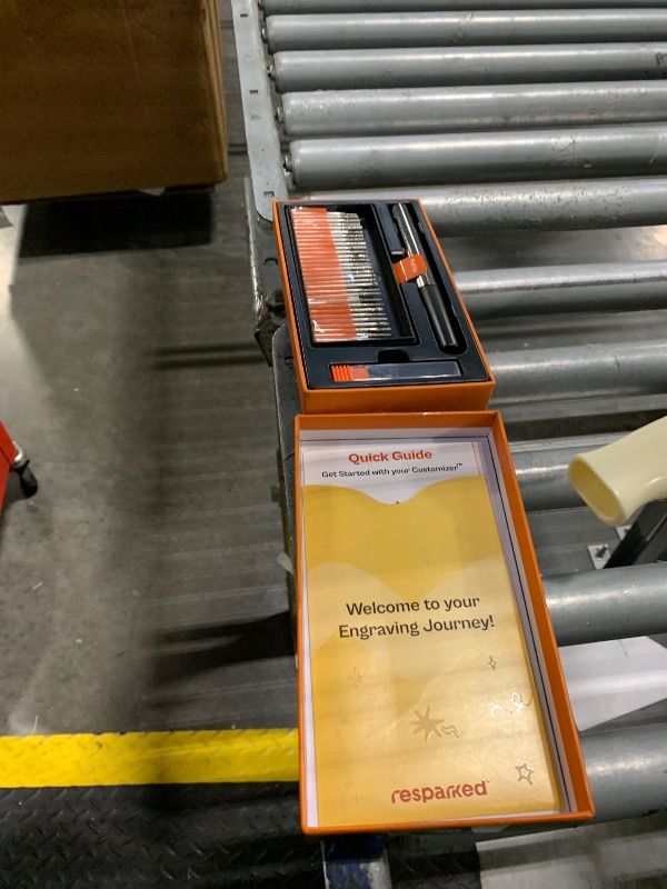 Photo 1 of Resparked Customizer Engraving Pen (Formerly Culiau): Ultimate Cordless Portable Tool for Artists & DIYers - Engrave 50+ Surfaces - Beginner Friendly - Rechargeable - Free 30 Bits & Mastery Guide