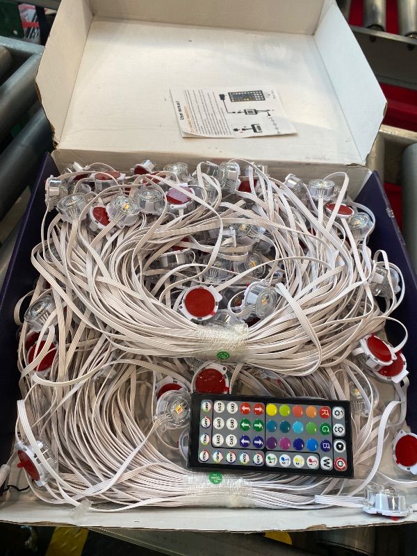 Photo 1 of **Missing parts - See clerk notes**
300Ft Outdoor LED Strip Lights Waterproof,Music Sync RGB IP68 Outside Led Light Strips Waterproofs with App and Remote,Exterior Led Rope Lights Waterproof for Deck,Balcony,Roof,Garden,Pool