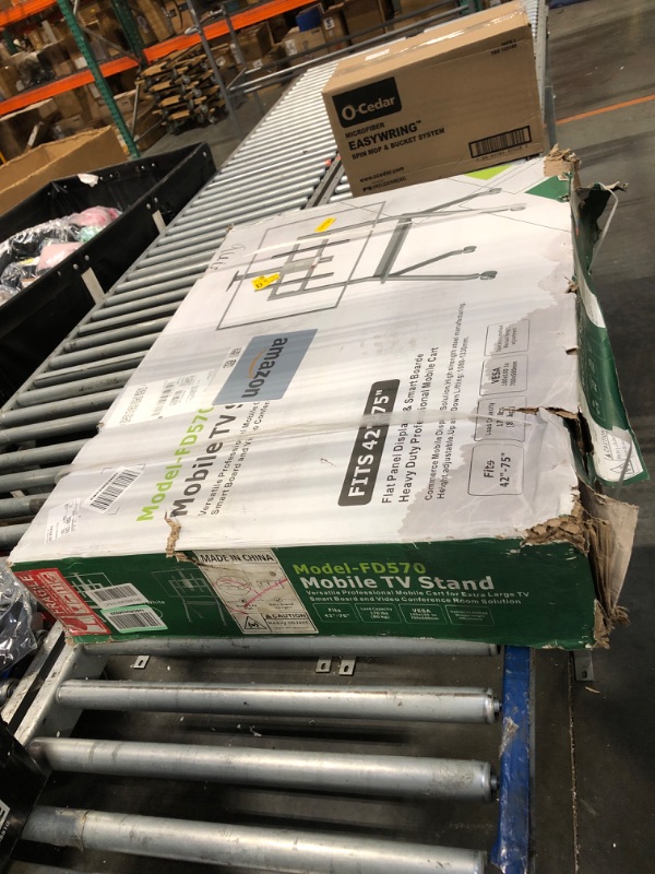 Photo 1 of ** MISSING INSTRUCTIONS**
Smart Board Stand for 42-75" Interactive Whiteboards & TVs - Mobile Cart with 4 Lockable Wheels, Height Adjustable Design, 176lbs Capacity - Ideal for Classroom, E-Learning, Home Office