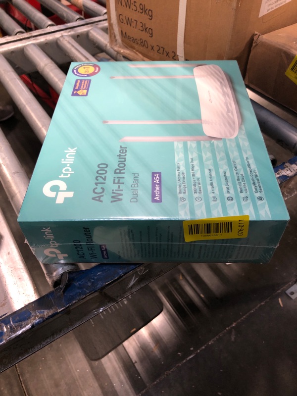Photo 1 of ** FACTORY SEALED**
TP-Link AC1200 WiFi Router (Archer A54) - Dual Band Wireless Internet Router, 4 x 10/100 Mbps Fast Ethernet Ports, EasyMesh Compatible, Support Guest WiFi, Access Point Mode, IPv6 & Parental Controls