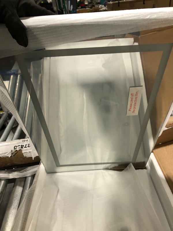 Photo 1 of ** MISSING CHAIR**
Viaozutis Vanity Desk with Mirror and Lights, with Hidden Shelves,4 Compartments,2 Drawers,Cabinet & Stool,Dimmable LED Lights,Power Outlets, Ideal for Bedroom Vanity Organization(White)