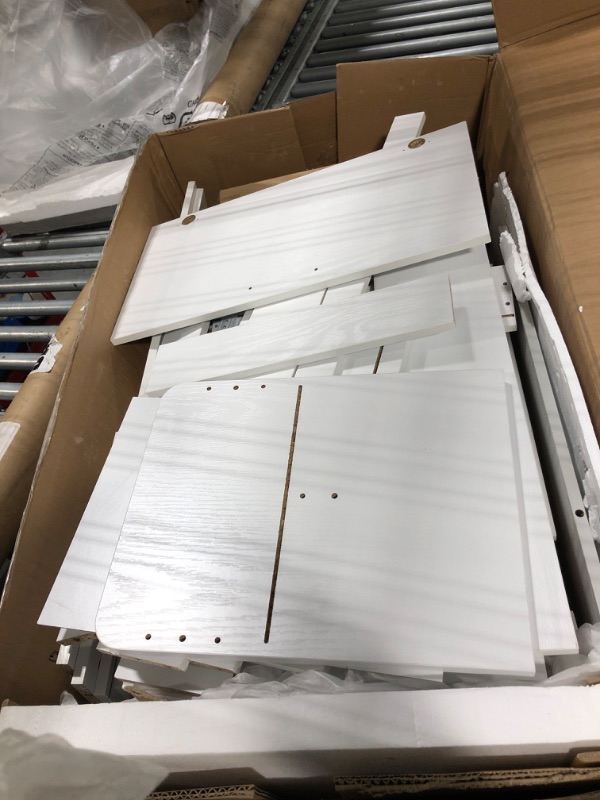 Photo 1 of ** MISSING CHAIR**
Viaozutis Vanity Desk with Mirror and Lights, with Hidden Shelves,4 Compartments,2 Drawers,Cabinet & Stool,Dimmable LED Lights,Power Outlets, Ideal for Bedroom Vanity Organization(White)