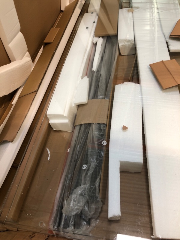 Photo 1 of ** MISSING INSTRUCTIONS**
DreamLine Infinity-Z 50-54 inch W x 72 inch H Semi-Frameless Sliding Shower Door in Matte Black