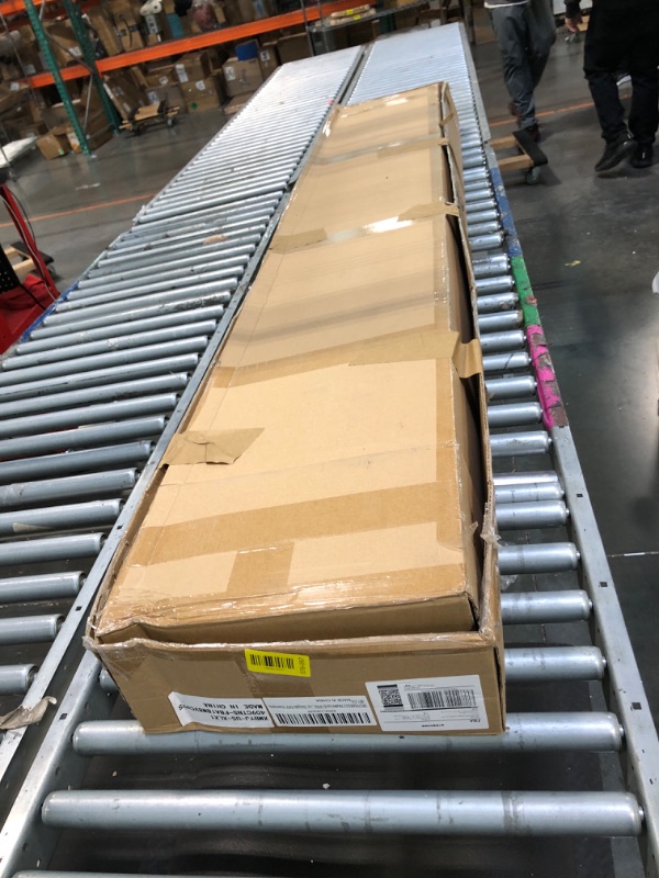 Photo 1 of ** MISSING INSTRUCTIONS**
ROYMELO 34x84 Inch White Sliding Barn Door Slab with 6ft Hardware Kit Included, 5-Panel, MDF Wood Panel Covered with Water-Proof Scratch-Proof PVC Surface, Simple DIY Assembly