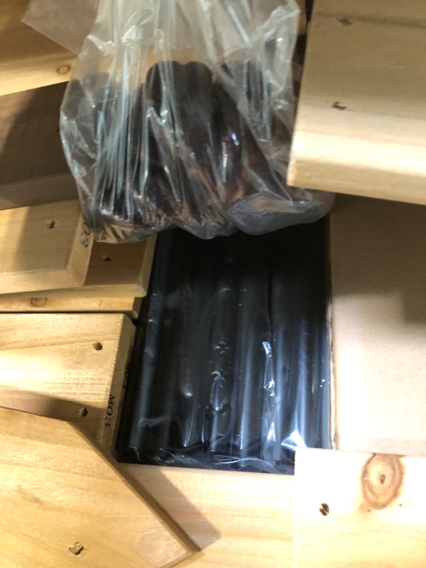 Photo 1 of ** FACTORY SEALED**SOLD AS IS NO REFUND/RETURN**
Backyard Discovery Sterling Point Cedar Wood Swing Set with Wave Slide, Raised Clubhouse, Wooden Bridge, Rock Wall, Belt Swings, Web Swing, Trapeze, Balcony, Climbing Wall, Ladder, Outdoor Playset