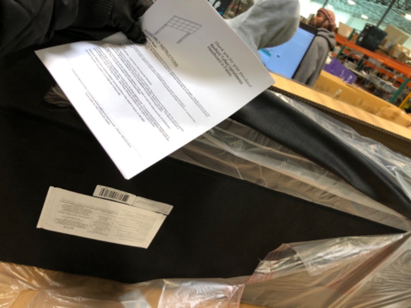 Photo 1 of ** FACTORY SEALED**SOLD AS IS NO REFUND/RETURN**
Flash Furniture Bedford Tufted Upholstered Headboard for Queen Size Bed, Contemporary Fabric Tufted Headboard with Adjustable Height, Black