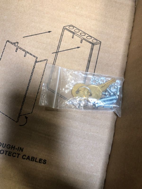 Photo 1 of ** FACTORY SEALED**SOLD AS IS NO REFUND/RETURN**
On-Q 28" Structured Media Enclosure with Hinged Cover Lock, 20 Gauge CRS, Flush or Surface Mount