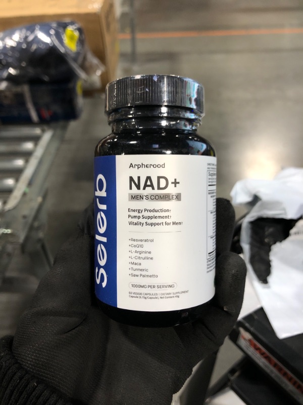 Photo 1 of ** FACTORY SEALED**
Selerb NAD+ Supplements for Men – Nitric Oxide Prostate Health Supplements for Men with Resveratrol, CoQ10, L Citrulline and Lycopene for Anti-Aging, Stamina & Cellular Energy Support 60 Capsules