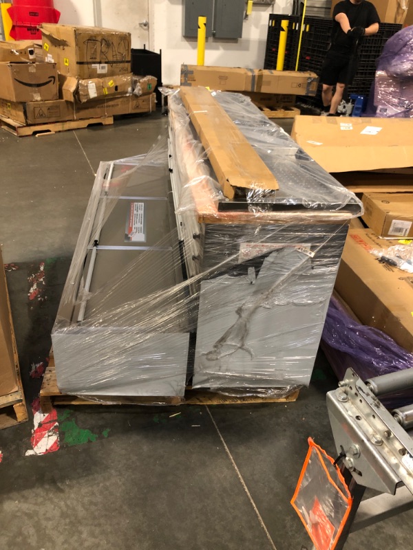 Photo 1 of ** FACTORY SEALED**SOLD AS IS NO REFUND/RETURN**
72 inch Rolling Tool Chest, Garage Workbench with 15 Drawers, Solid Rubber Wood Top & with Wheels Lock Key Locking, Mobile Workstation Tool Cabinet for Workshop Storage