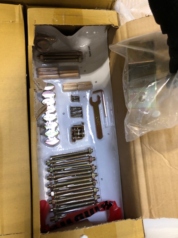 Photo 1 of ** FACTORY SEALED**SOLD AS IS NO REFUND/RETURN**
Walker Edison EZ Assembly Traditional Wood Spindle Post Bed, Modern Farmhouse Bed Frame Queen Bed Frame with Headboard, No Box Spring Required, Queen Size, Natural