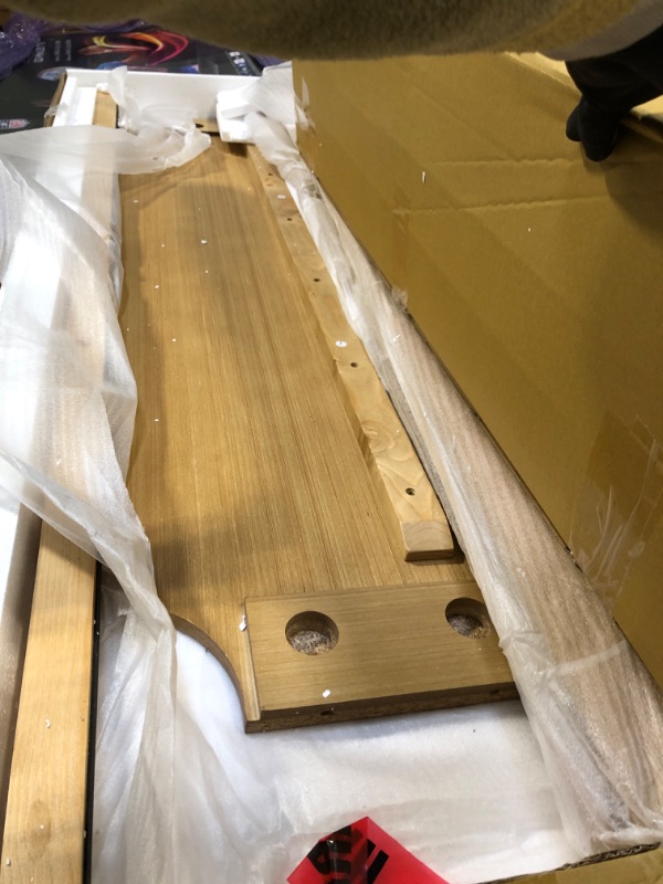 Photo 1 of ** FACTORY SEALED**SOLD AS IS NO REFUND/RETURN**
Walker Edison EZ Assembly Traditional Wood Spindle Post Bed, Modern Farmhouse Bed Frame Queen Bed Frame with Headboard, No Box Spring Required, Queen Size, Natural