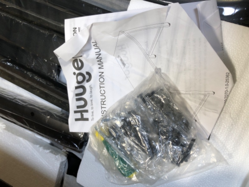 Photo 1 of ** FACTORY SEALED**SOLD AS IS NO REFUND/RETURN**
Huuger 55 x 24 inch Desk with Power Outlets & USB-C, Deeper & Thicker Desktop, Robust Metal Tubes, Computer Desk, Heavy Duty Office Desk, Work Gaming Desk for Home Office, Black